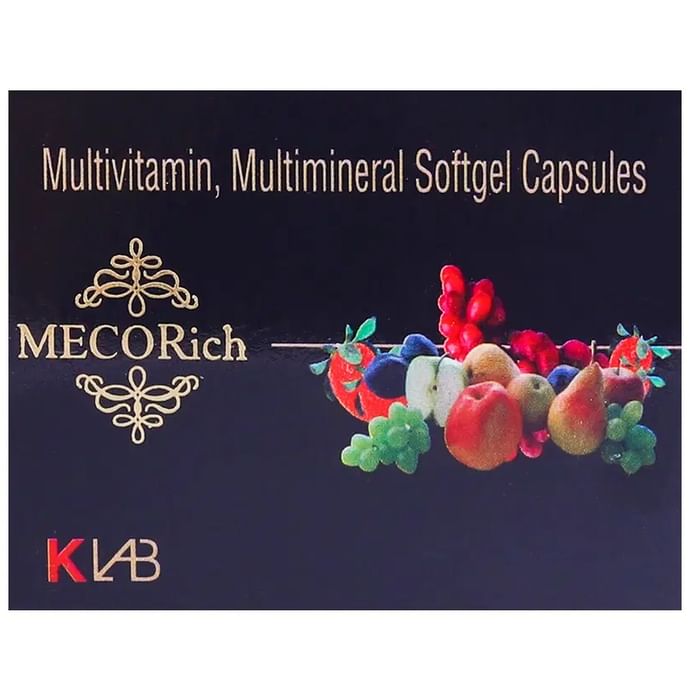 Mecorich Multivitamin & Multiminerals Softgel Capsule - Classic Derma