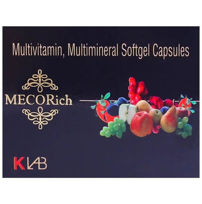 Mecorich Multivitamin & Multiminerals Softgel Capsule - Classic Derma