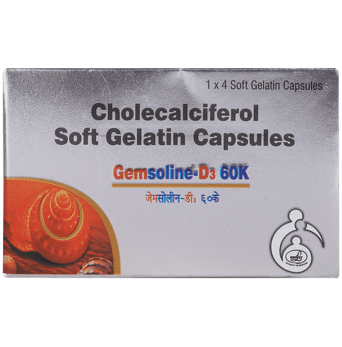 Gemsoline-D3 60K Capsule for Bone and Immune Health