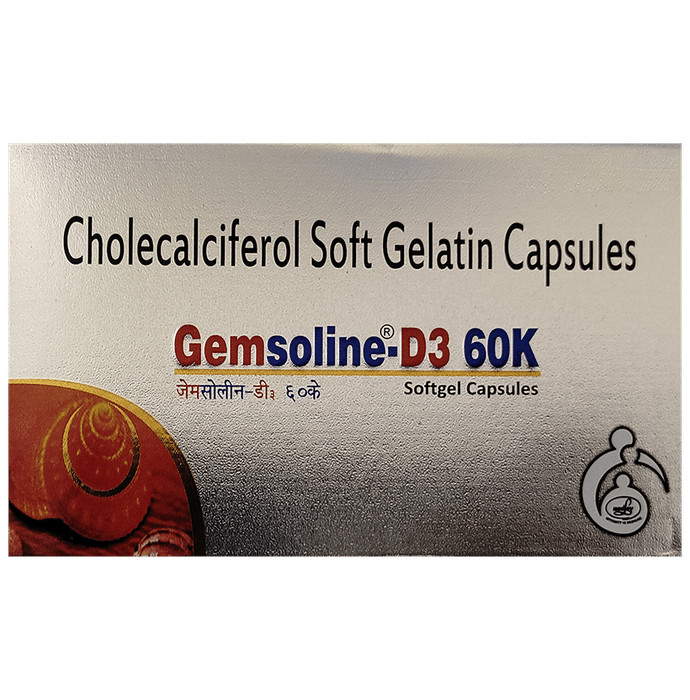 Gemsoline-D3 60K Capsule for Bone and Immune Health - Classic Derma