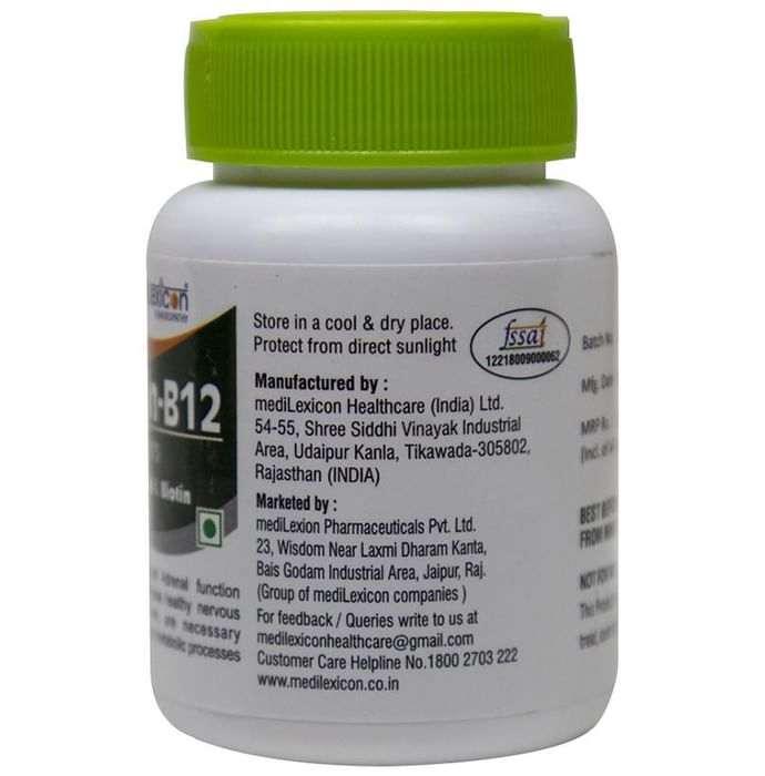 Buy Medilexicon Vitamin-B12 Tablet with Folic Acid & Biotin Online ...