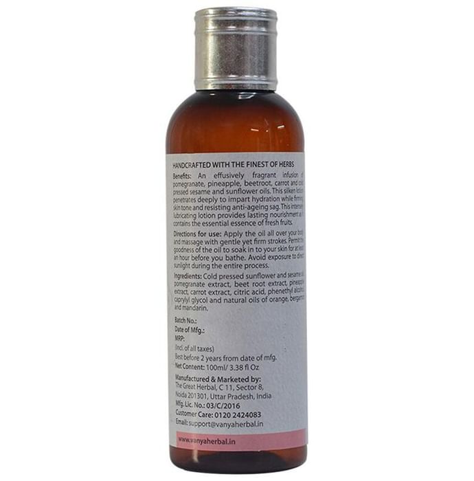 Vanya Anaarblend Body Massage Oil