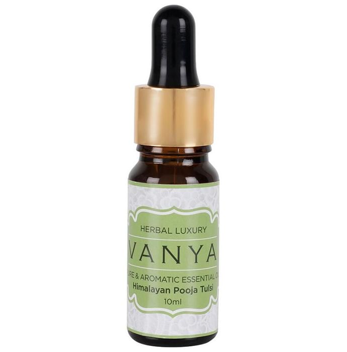 Vanya Pure & Aromatic Essential Oil Himalayan Pooja Tulsi - Classic Derma