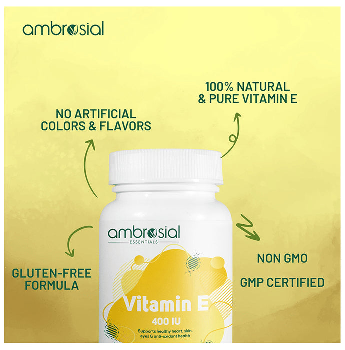 Ambrosial Essentials Vitamin E 400 IU Softgels