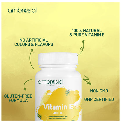 Ambrosial Essentials Vitamin E 400 IU Softgels