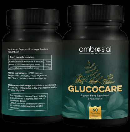 Ambrosial Herbals Glucocare Capsule