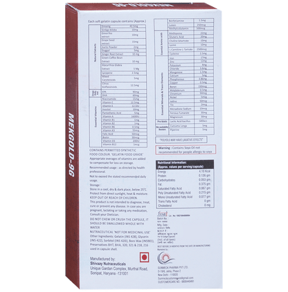 Mekgold 9G Softgel Capsule