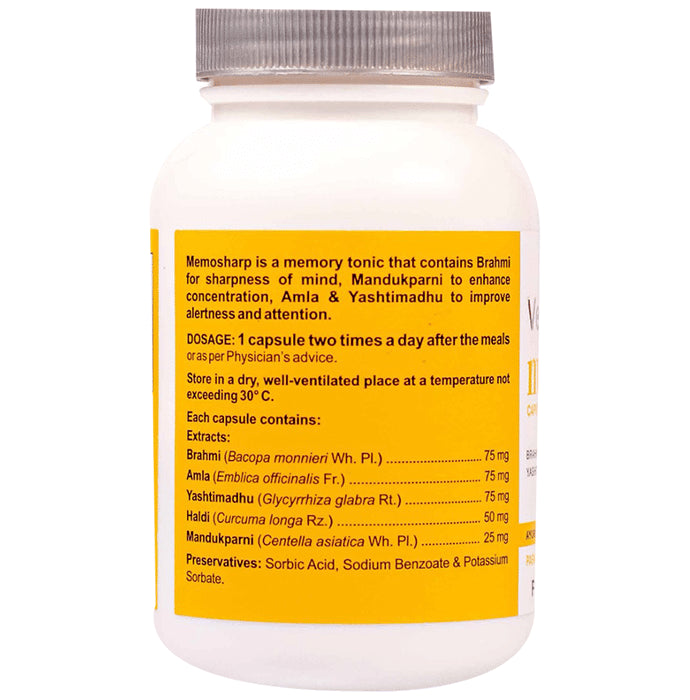 Memosharp Ayurvedic Capsule for Mind Wellness & Mind Health