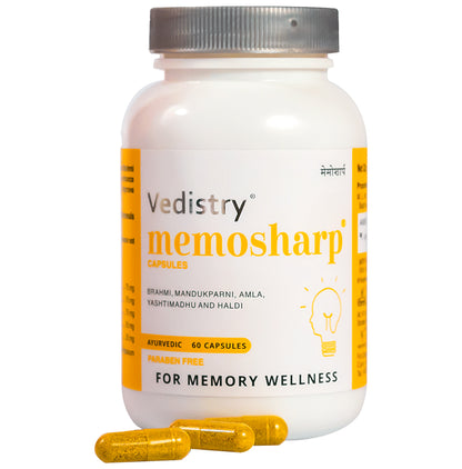 Memosharp Ayurvedic Capsule for Mind Wellness & Mind Health