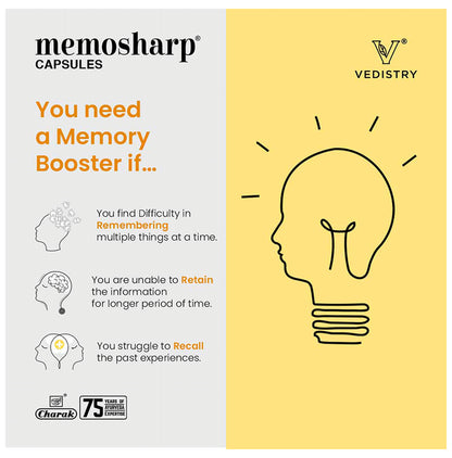 Memosharp Ayurvedic Capsule for Mind Wellness & Mind Health