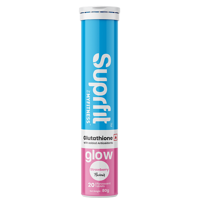 Superfit Glutathione Glow Effervescent Tablet Strawberry - Classic Derma