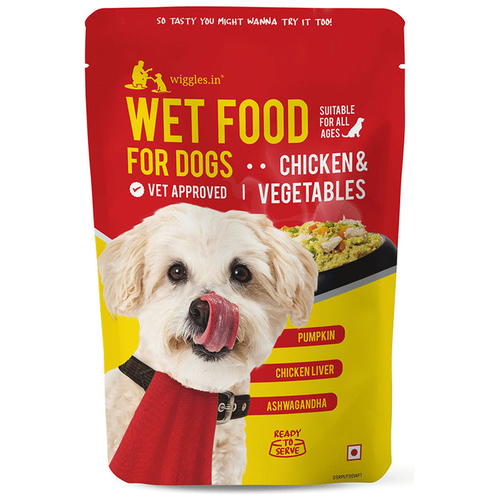 Wiggles Wet Food for Dogs (150gm Each) - Classic Derma