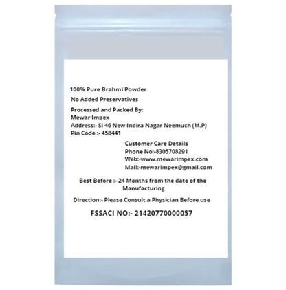 Mewar Impex Brahmi Powder