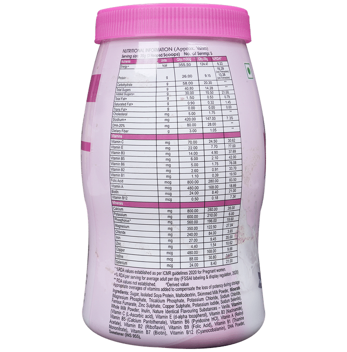 Micromom Powder for Nutritional Support During Pregnancy and Lactation | Flavour Vanilla