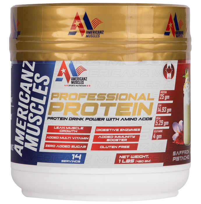 Americanz Muscles Professional Protein Powder Saffron Pistachio - Classic Derma