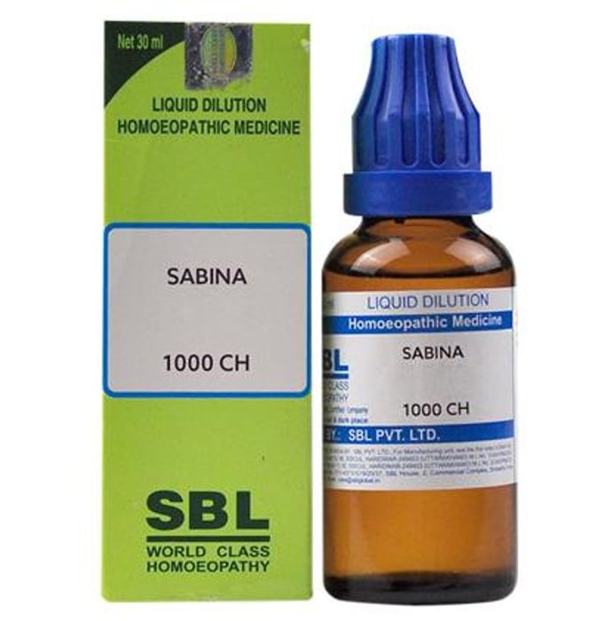 SBL Sabina Dilution 1000 CH - Classic Derma