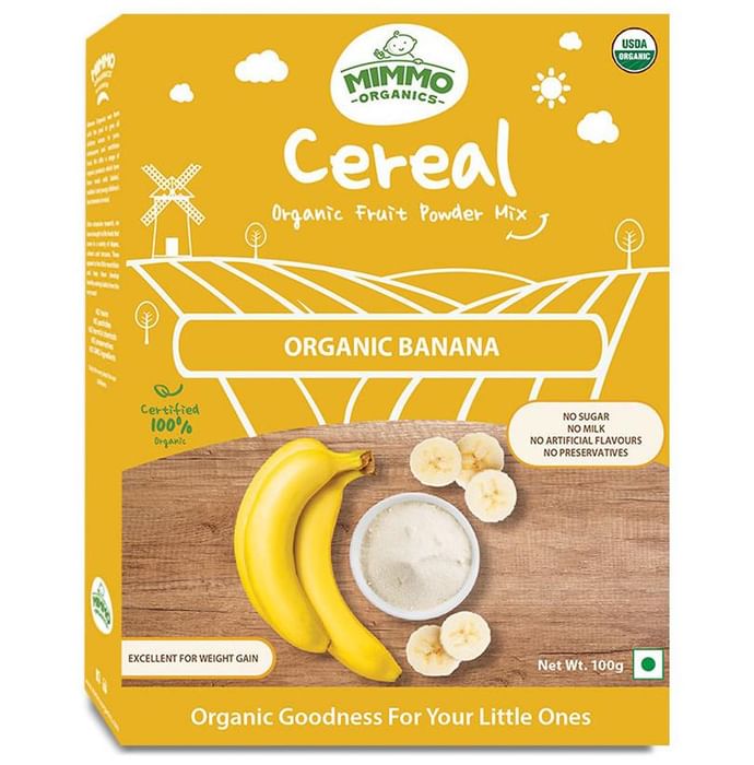 Mimmo Organics Cereal Organic Fruit Powder Mix (6 Months Plus) - Classic Derma
