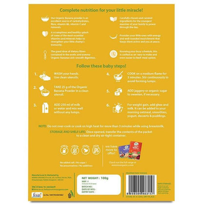 Mimmo Organics Cereal Organic Fruit Powder Mix (6 Months Plus)