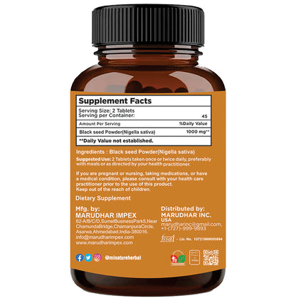 Minature Black Seed Tablet