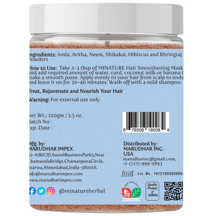Minature Hair Smoothening Mask