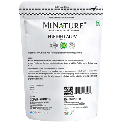 Minature Purified Alum Powder