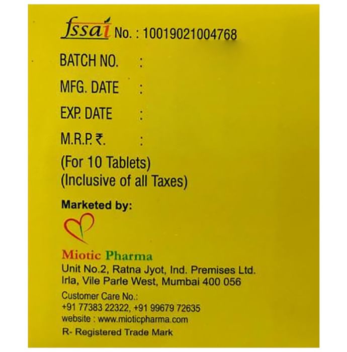 Mio-C Orange Sugar Free Chewable Tablet