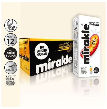 Mirakle Liposomal Vit-C, Phospholipids & Mangiferin Drink (200ml Each) Mango No Added Sugar