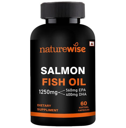 Naturewise Salmon Fish Oil 1250mg Softgel Capsule (60 Each) - Classic Derma