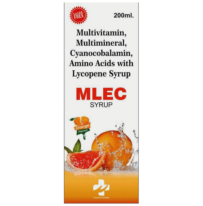 Mlec Syrup Orange Sugar Free - Classic Derma