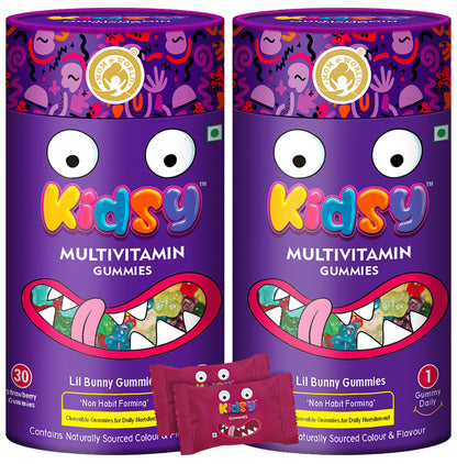 Mom & World Kidsy Multivitamin Gummies (30 Each) Strawberry - Classic Derma