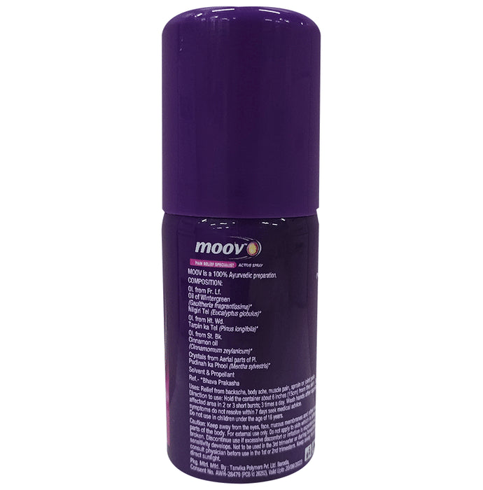 Moov Pain Relief Specialist Active Spray