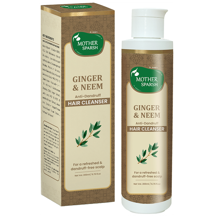 Mother Sparsh Ginger & Neem Anti-Dandruff Hair Cleanser - Classic Derma