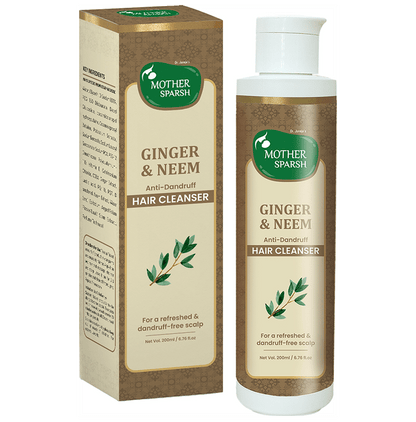 Mother Sparsh Ginger & Neem Anti-Dandruff Hair Cleanser - Classic Derma