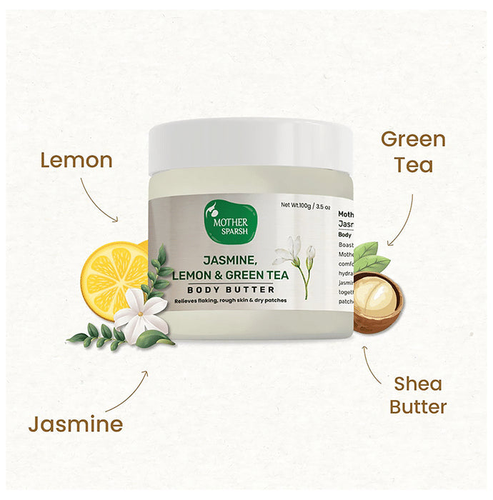 Mother Sparsh Jasmine, Lemon & Green Tea Body Butter