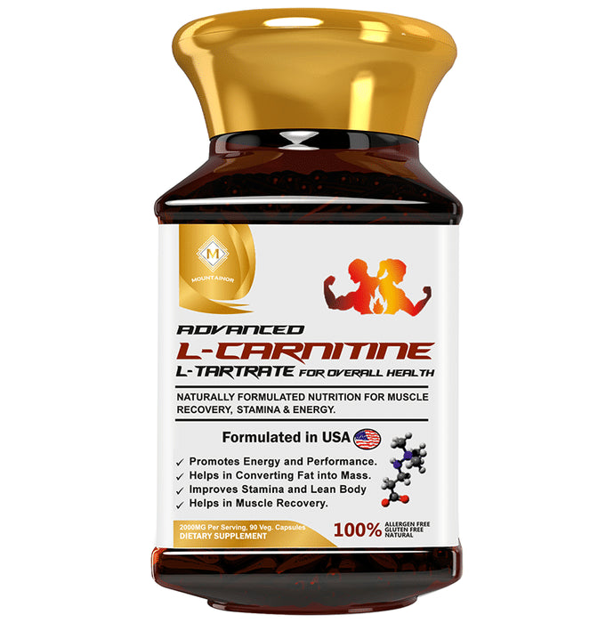 Mountainor Advanced L-Carnitine L-Tartrate for Overall Health Veg Capsule - Classic Derma