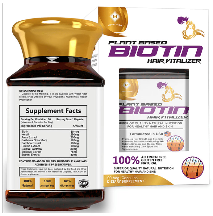 Mountainor Plant Based Biotin Hair Vitalizer Capsule