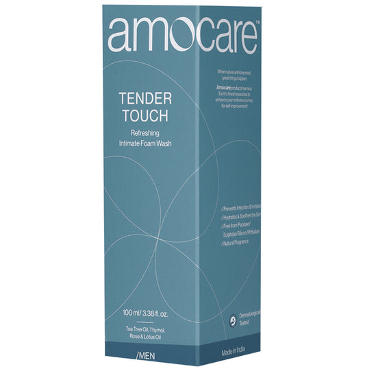 Amocare Tender Touch Refreshing Intimate Foam Wash for Men - Classic Derma
