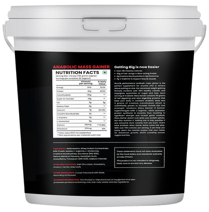 MP Muscle Performance Anabolic Mass Gainer (5kg Each) Powder Rabri Kulfi