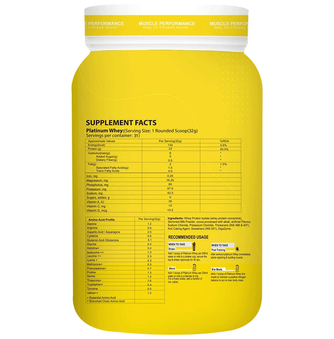 MP Muscle Performance Platinum Whey Powder Kaju Pista
