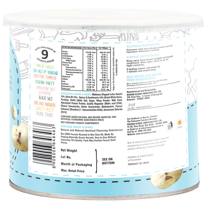 Mr Makhana Cream & Onion (50gm Each)