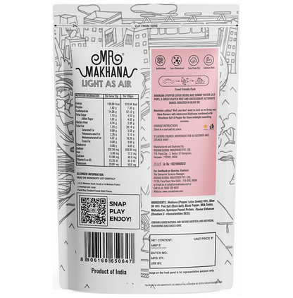Mr Makhana Himalayan Salt & Pepper (60gm Each)