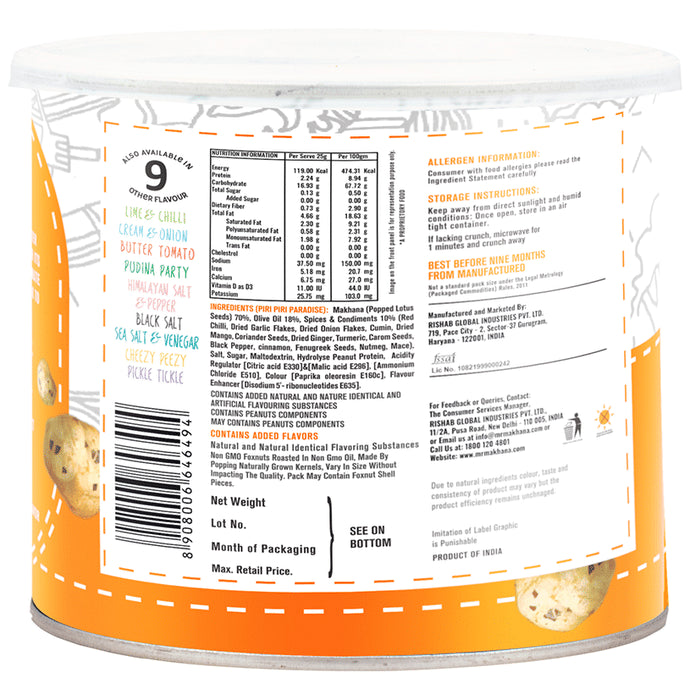 Mr Makhana Piri Piri Paradise (50gm Each)