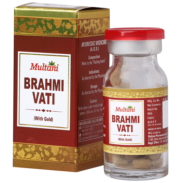 Multani Brahmi Vati With Gold - Classic Derma