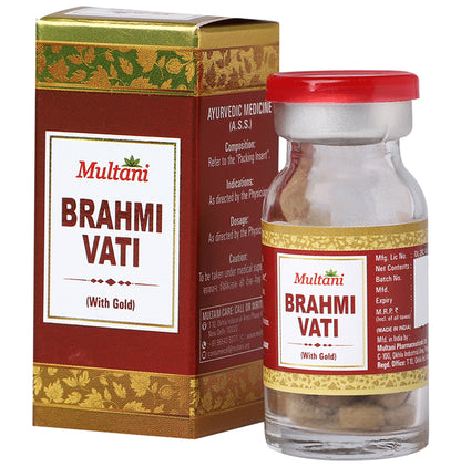 Multani Brahmi Vati With Gold - Classic Derma