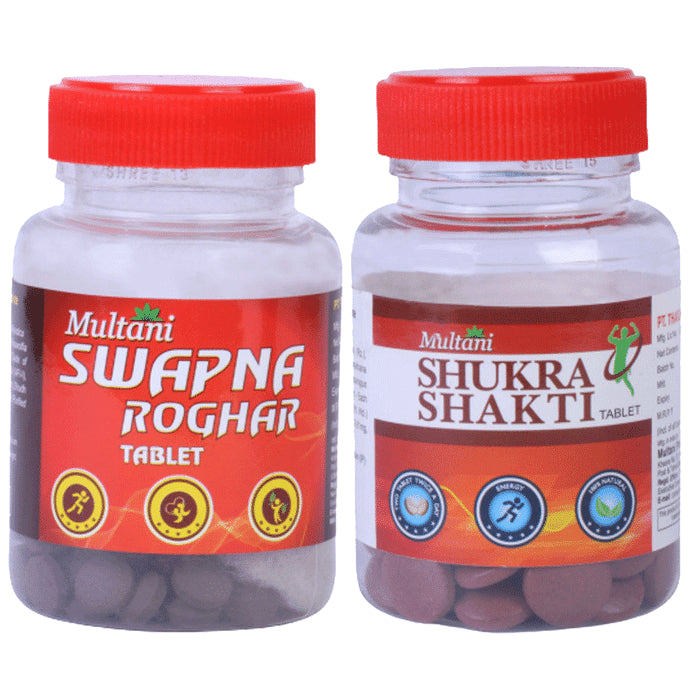 Multani Combo Pack of Swapna Roghar with Shukra Shakti (100 Tablet Each) - Classic Derma