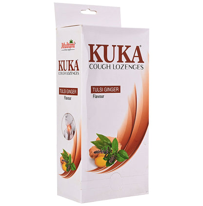 Multani Kuka Cough(8 x 24 Strips) Lozenges Tulsi Ginger - Classic Derma