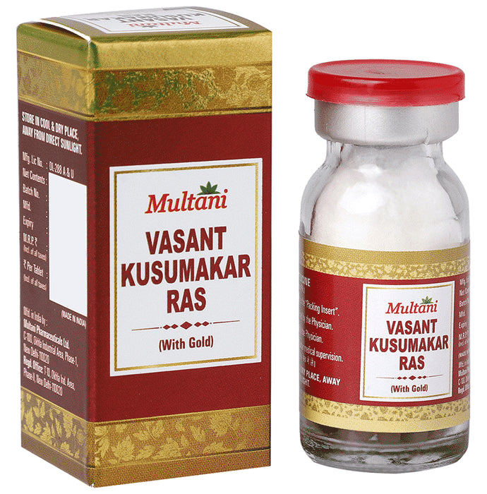 Multani Vasant Kusumkar Ras With Gold - Classic Derma
