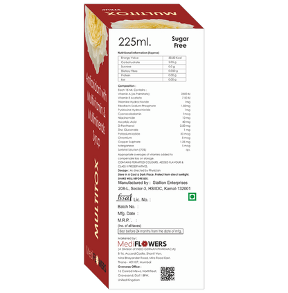 Multitox Syrup Sugar Free