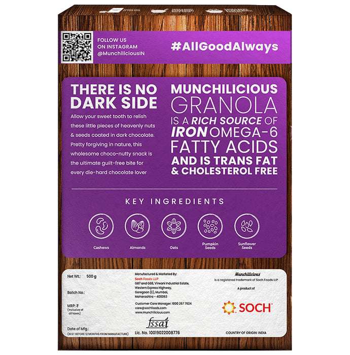 Munchilicious Granola Dark Chocolate