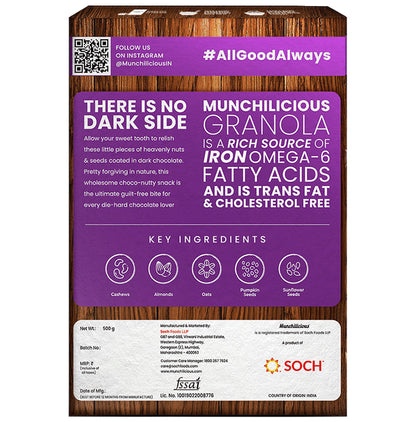 Munchilicious Granola Dark Chocolate